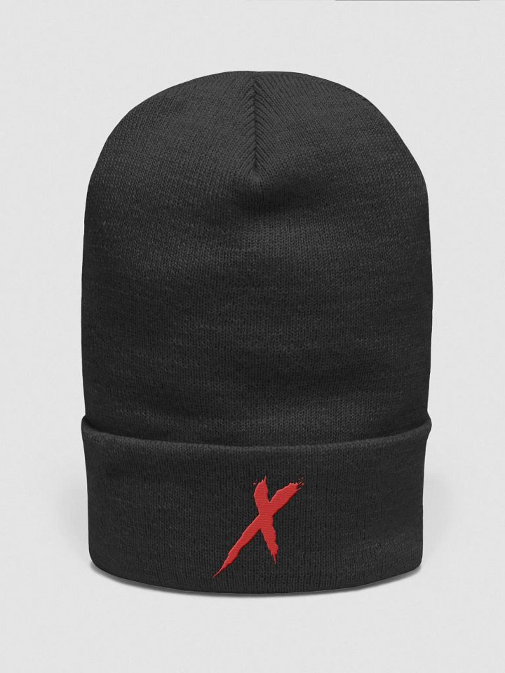 Red X beanie product image (1)