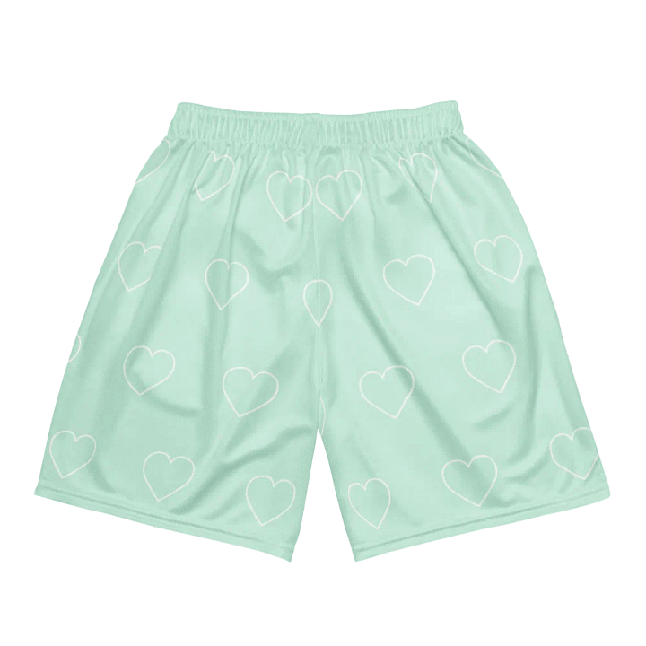 Orm Kornnaphat Unisex Mesh Shorts (White & Blue) product image (2)