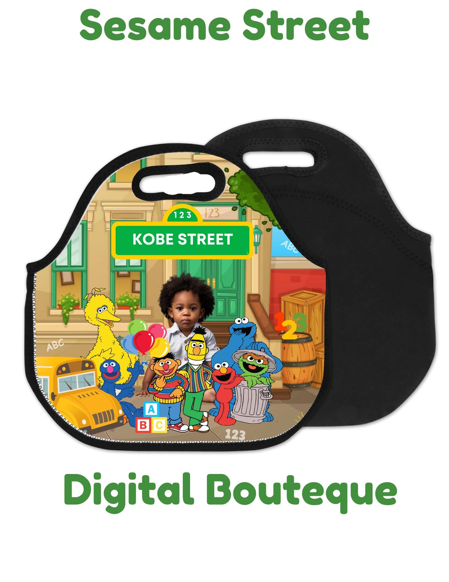 Personalized Sesame Street Design Back to School Customizable Canva Template Set product image (7)
