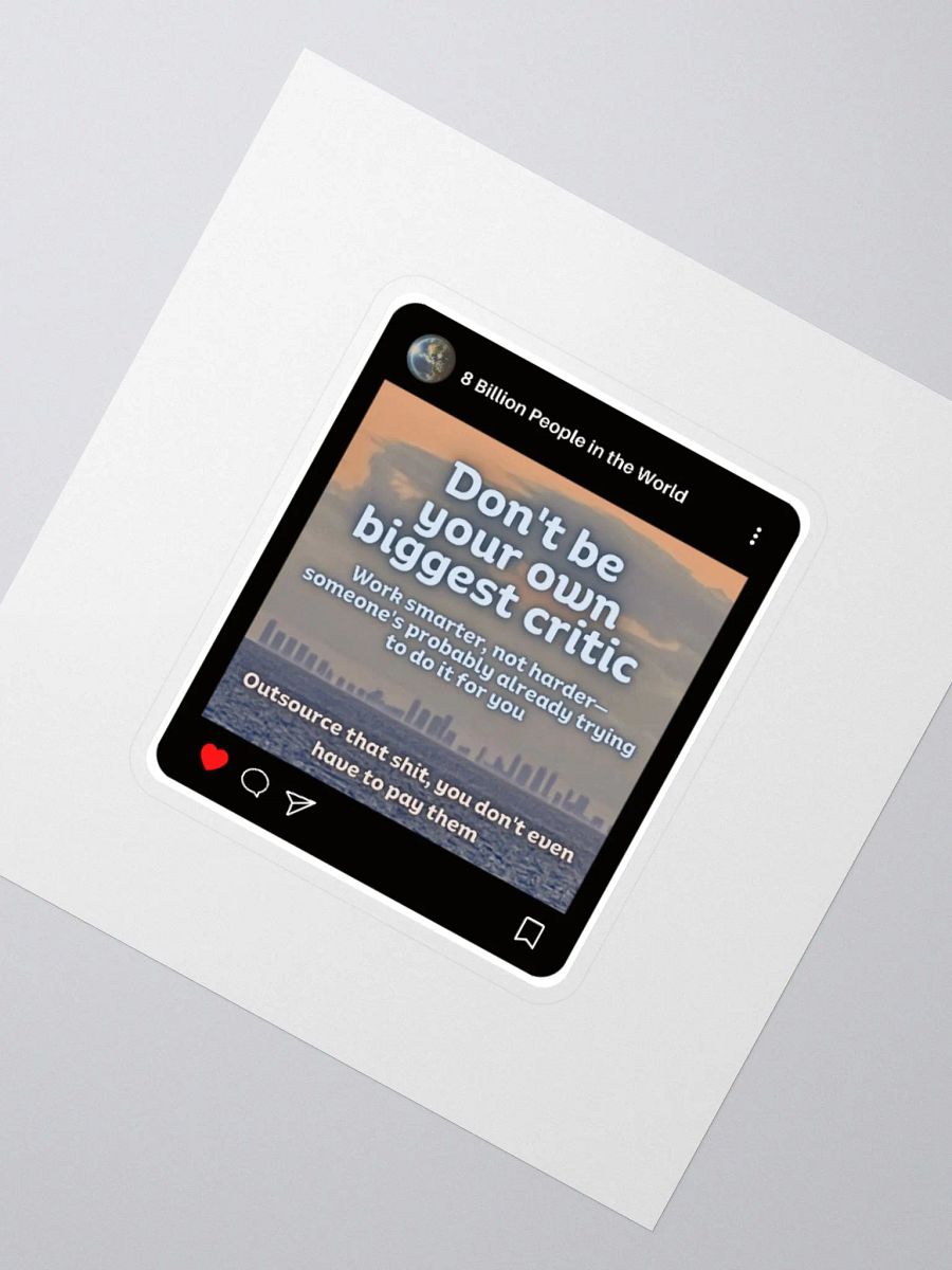 Outsource self hate sticker product image (2)