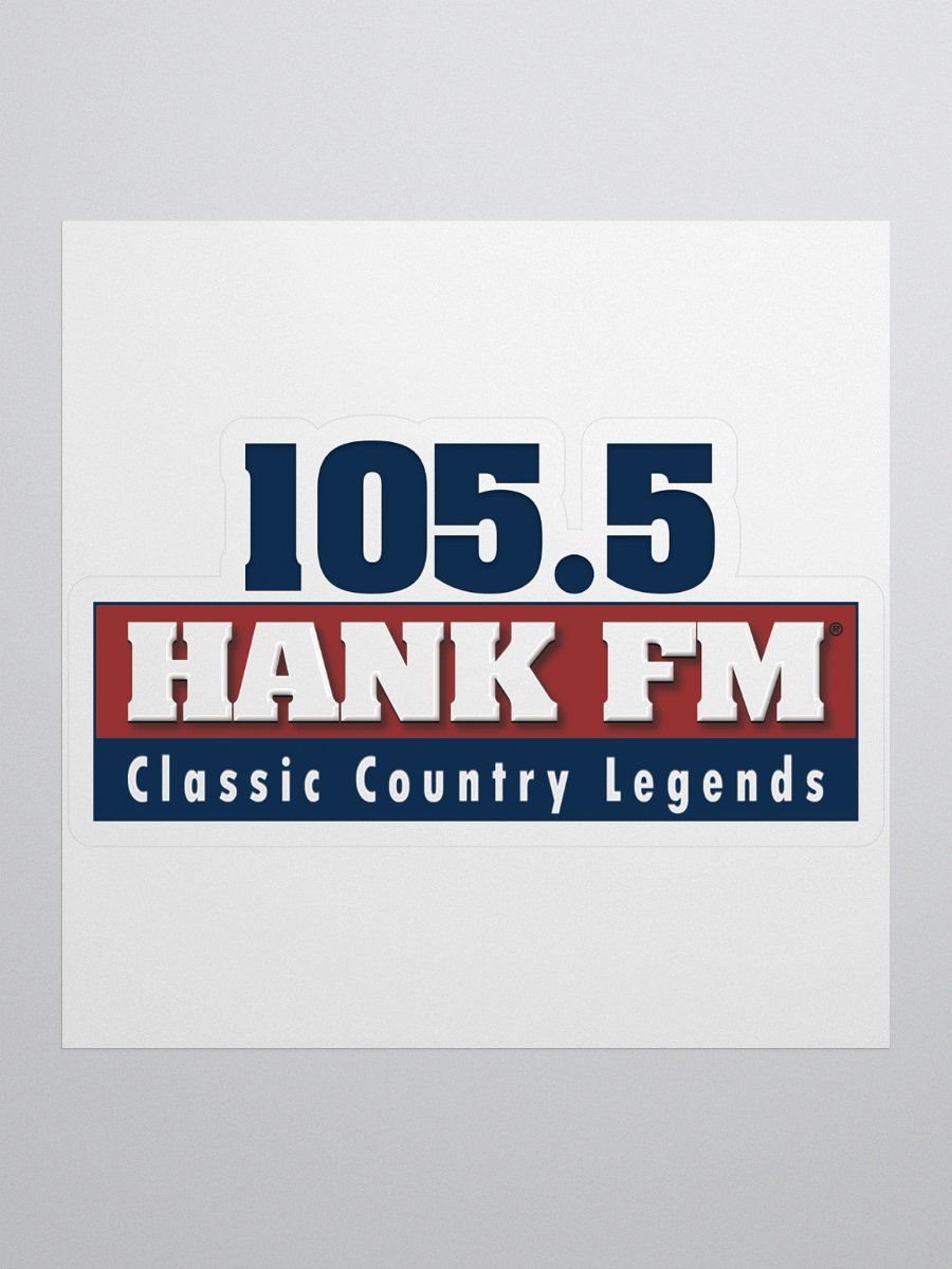105.5 Hank logo cut out sticker product image (1)