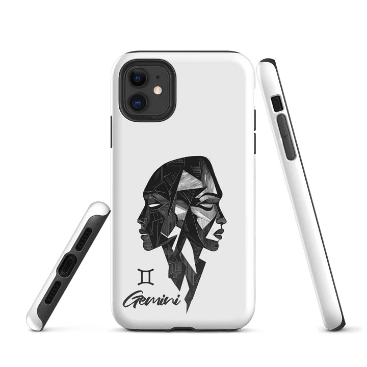 Gemini iPhone Tough Case - Dual-Style Charm for the Social Butterfly product image (1)
