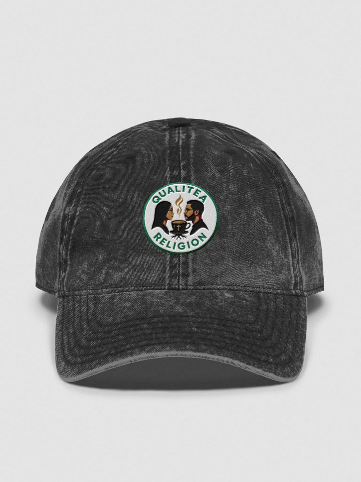 QualiTEA Religion Collection — Washed Denim Dad Hat product image (1)