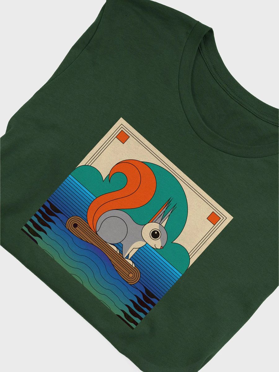 Super Soft and Flattering Tee: Art Deco Squirrel Design product image (5)