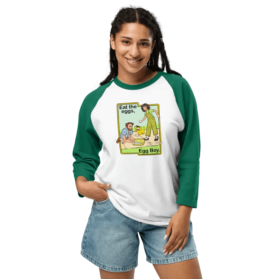 Eat The Eggs Raglan T-Shirt product image (71)