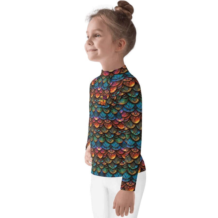 Wild Dragon Scale Kids Rash Guard #3 product image (5)