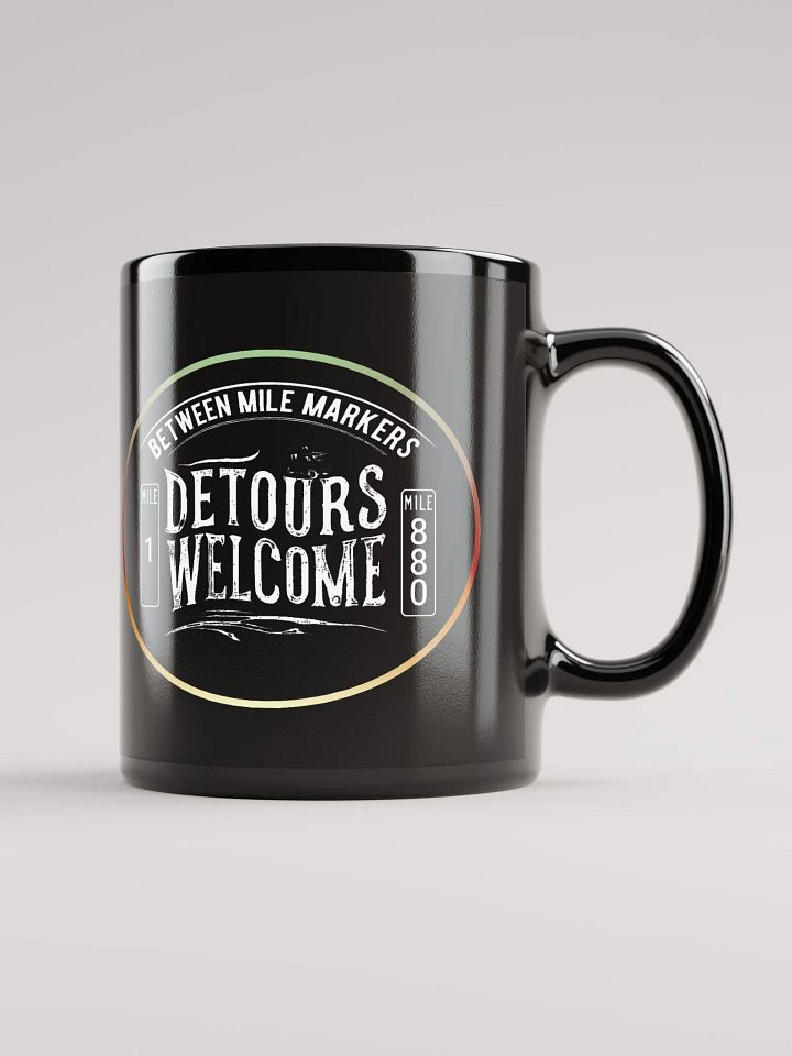 Detours Welcome Black Coffee Mug product image (1)