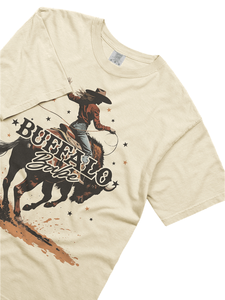 The "Buffalo Babe" Cowgirl Heavy Weight T-shirt product image (1)