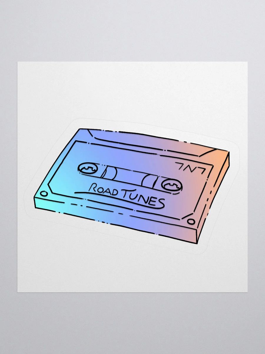 Road Tunes Cassette (Pastels) - Kiss Cut Sticker product image (1)