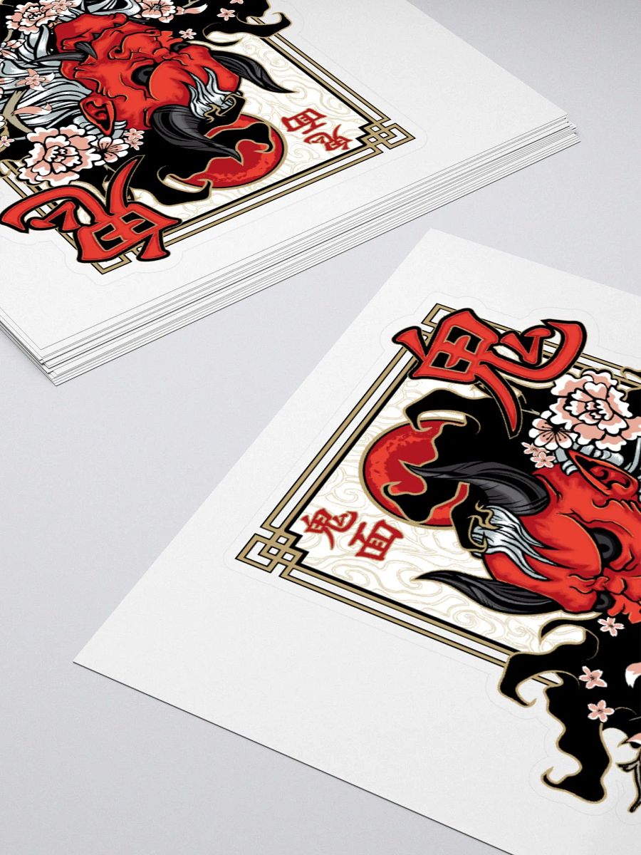 Oni Mask Sticker product image (10)