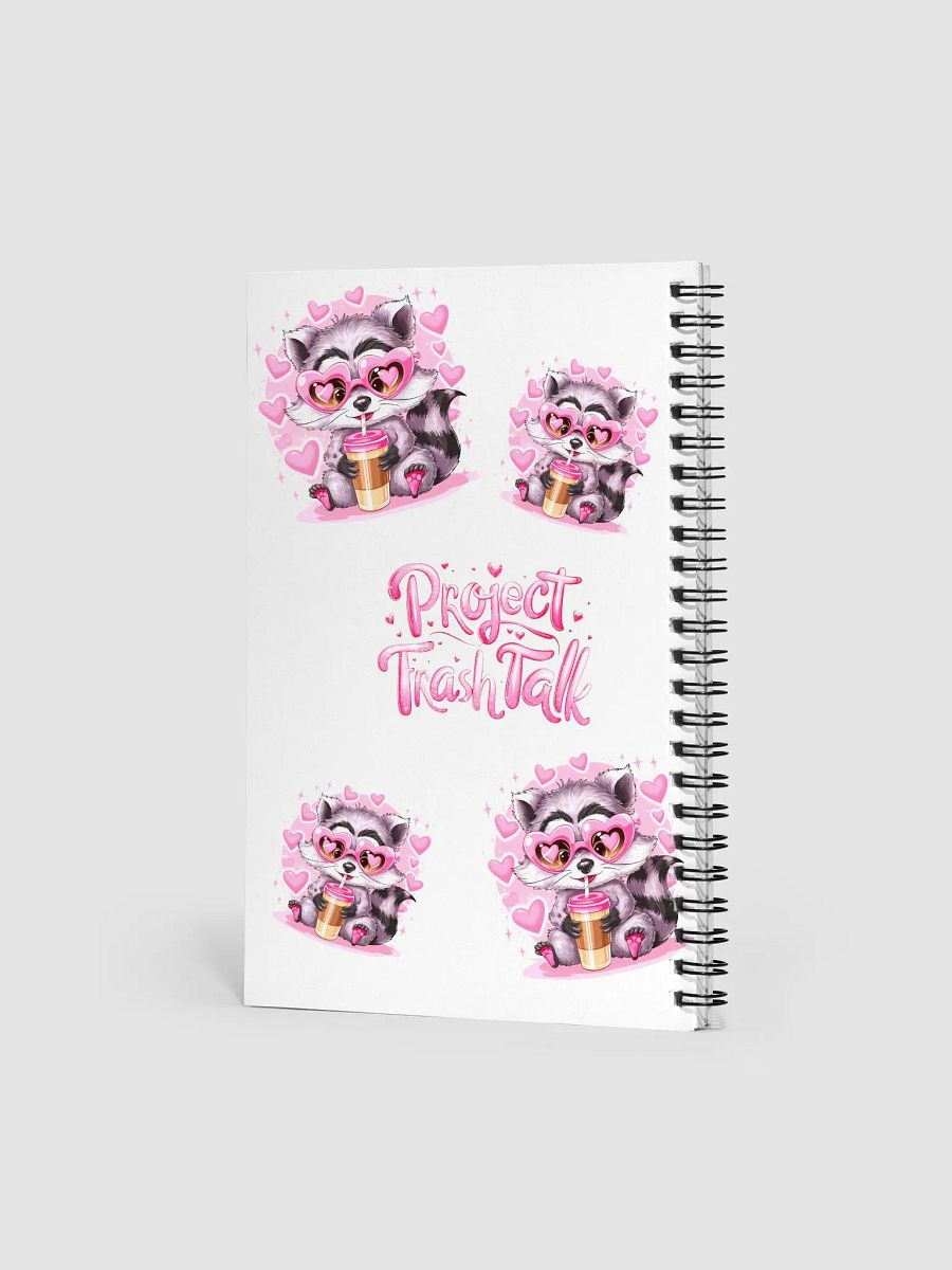 Trash Talk Raccoon Spiral Notebook product image (2)