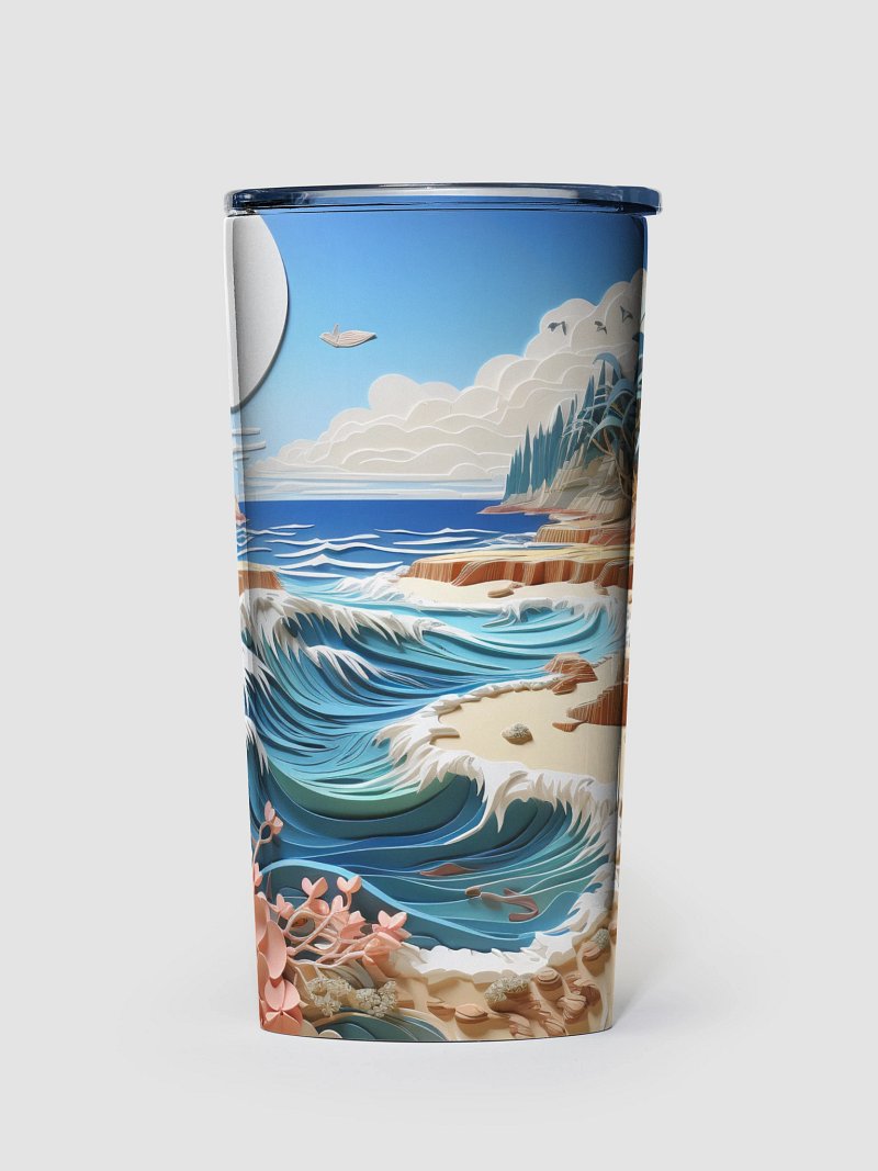 Tropical Paradise Stainless Steel Tumbler