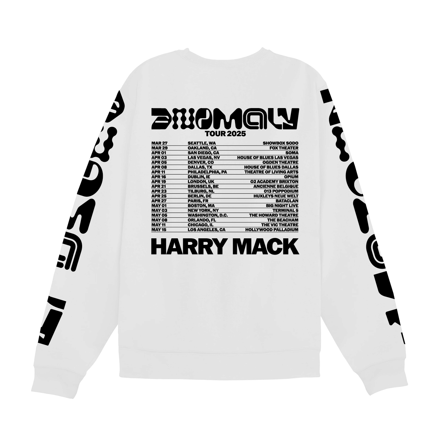 Anomaly Tour 2025 White Long Sleeve Tee product image (2)