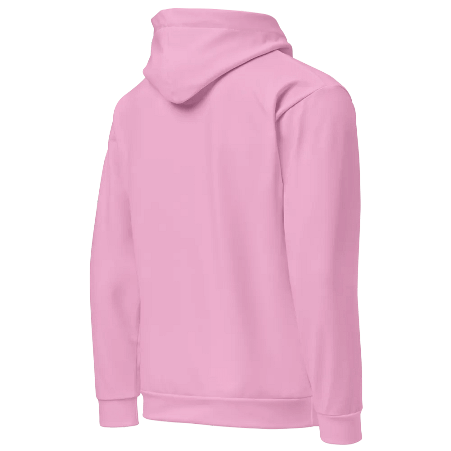 Plain Light Carnation Pink True Summer Unisex Recycled Polyester Heavyweight Premium Hoodie by Treasure Pie product image (4)