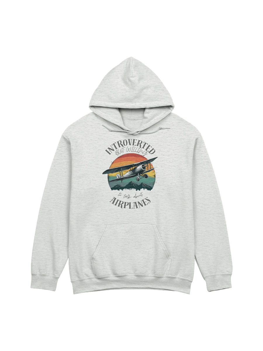 Introverted But willing to talk about airplanes hoodie product image (1)