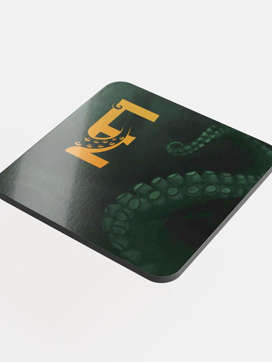 Eldritzh tentacle glossed cork coaster product image (4)