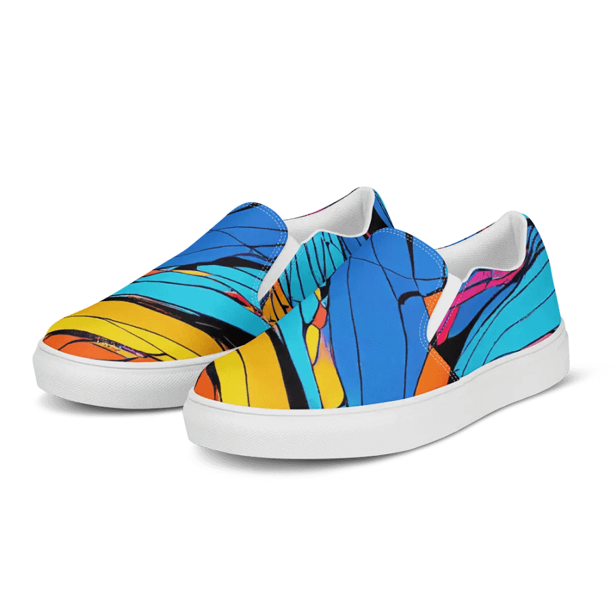 Vibrant Swirl Women's Slip-On Shoes product image (3)