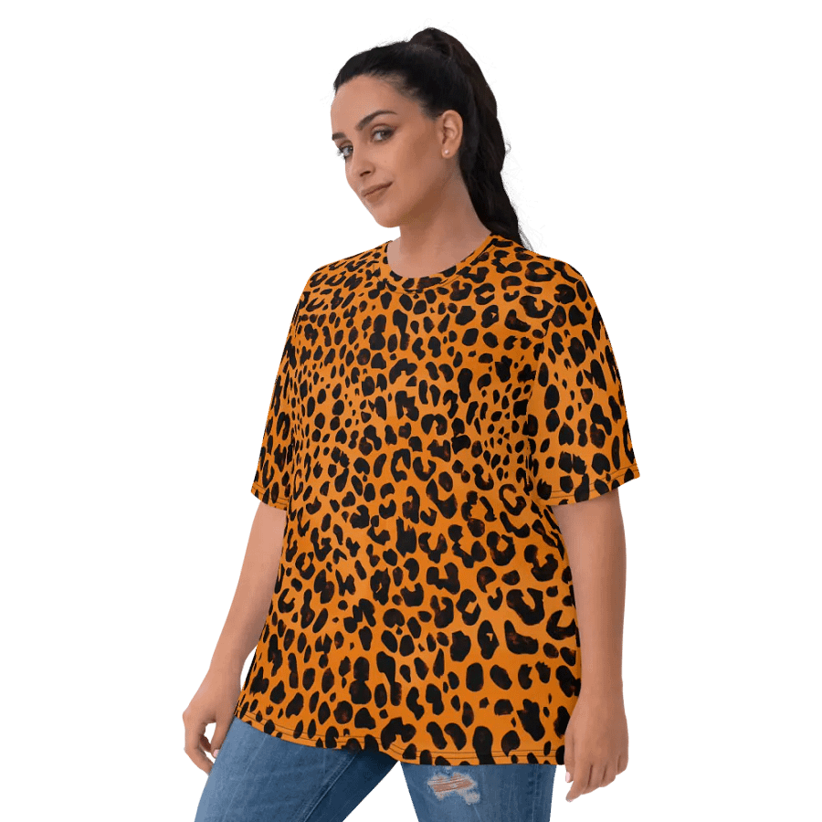Leopard Dreams All-Over Women's T-Shirt product image (5)