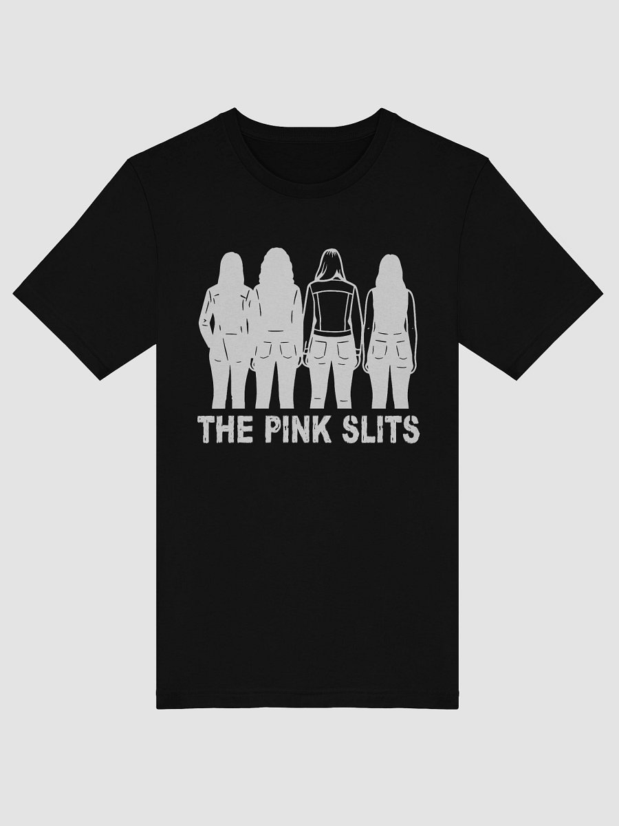 The Pink Slits supersoft silhouette tee (black or grey) product image (5)