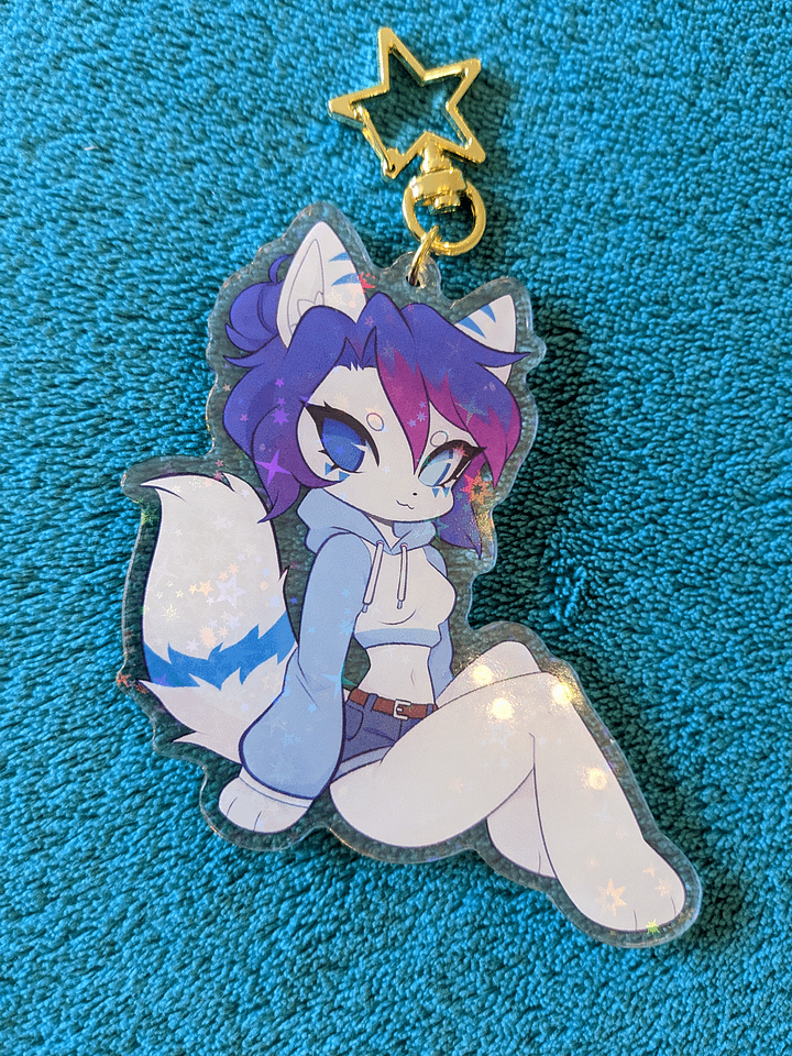 Sitting Pretty - Keychain (holo effect) product image (1)