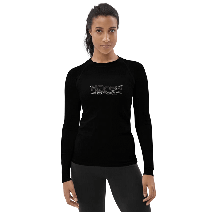 Women's Rash Guard - Black - Black HApex Gear Black Logo product image (5)