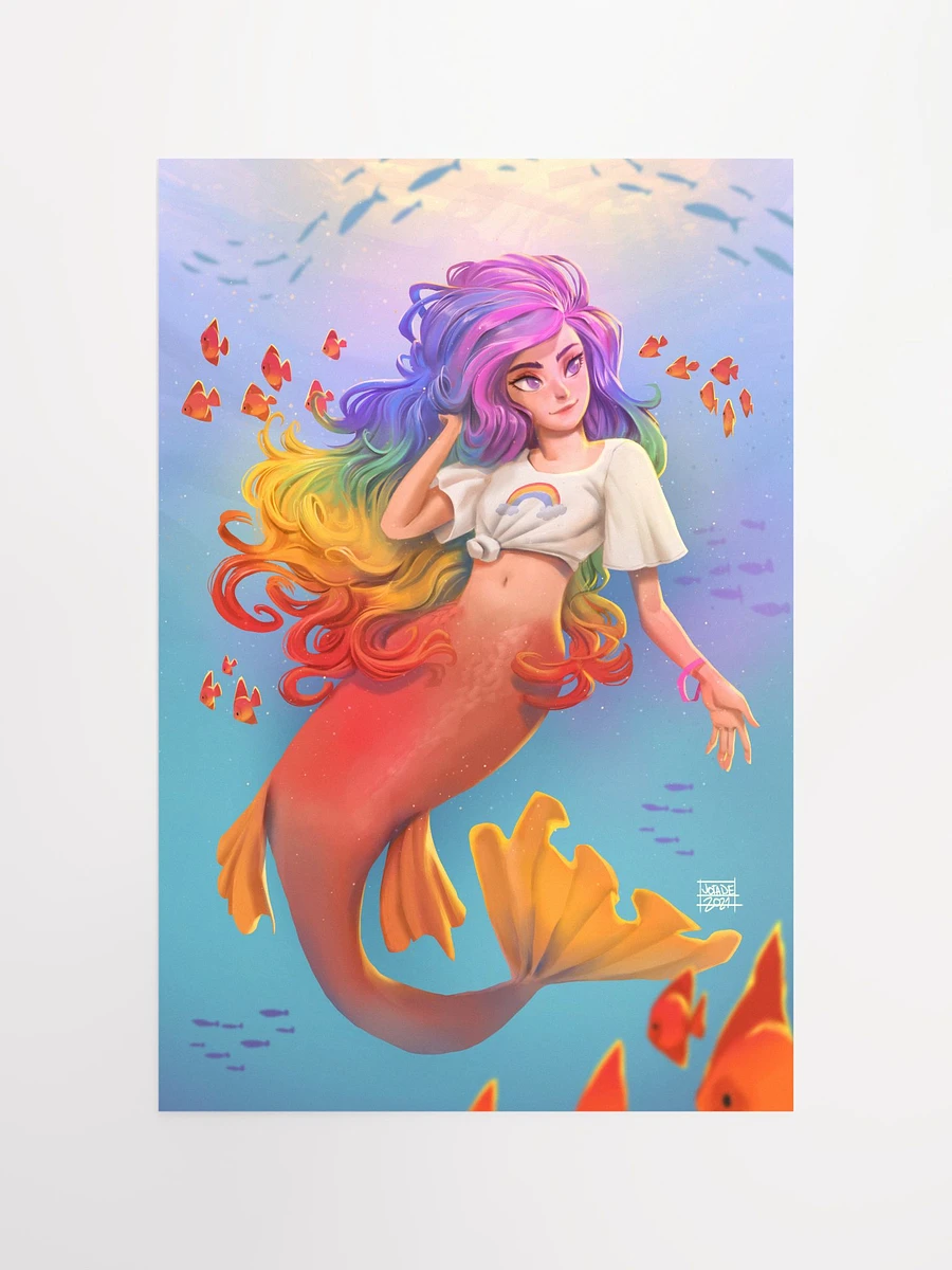 Rainbow Mermaid - Print product image (10)