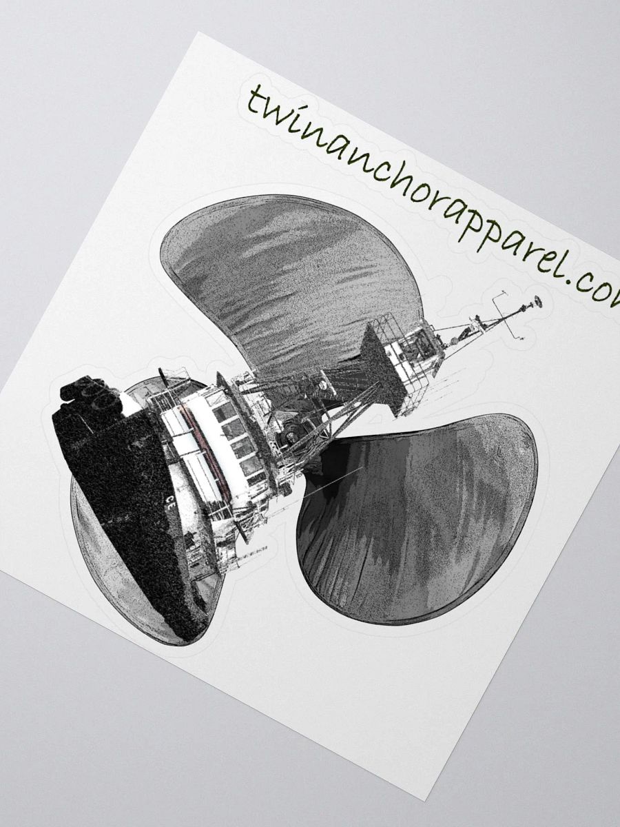 Three blade prop Tug CE Kiss Cut Stickers product image (2)
