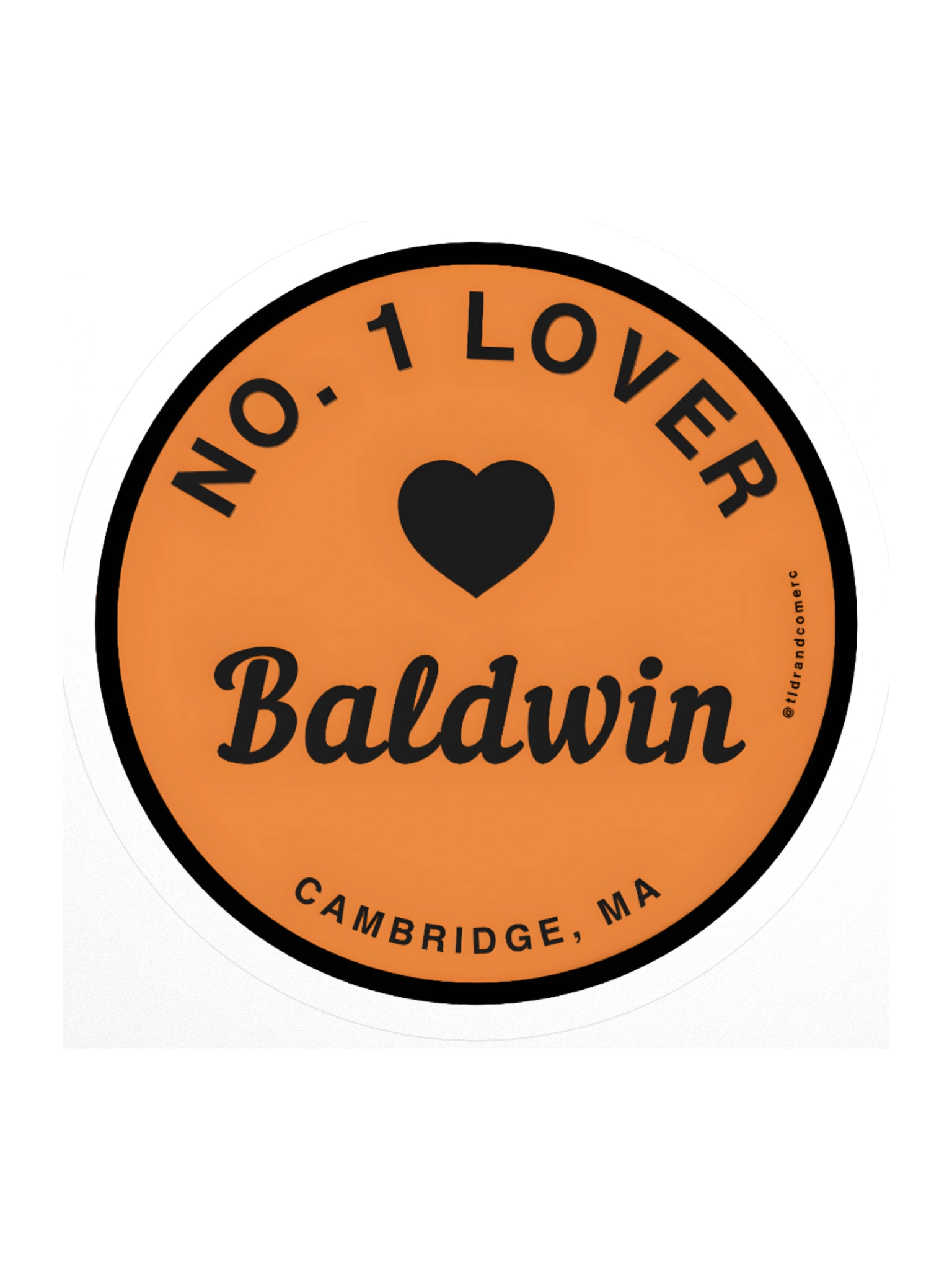 Cambridge, Mass Baldwin Neighborhood No. 1 Lover Sticker (Where Law Meets Divinity... and Turkeys) product image (3)