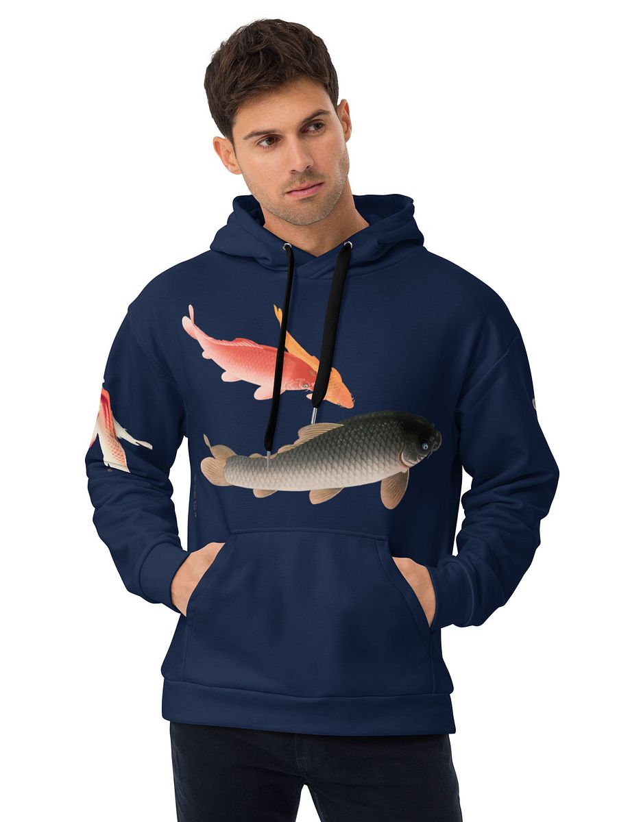 Common and Golden Carp All-Over Print Recycled Unisex Hoodie product image (3)
