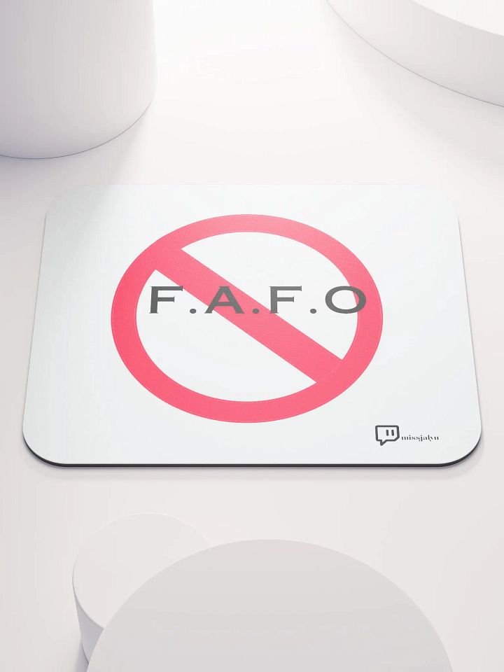 F.A.F.O Mouse Pad w/ logo product image (1)