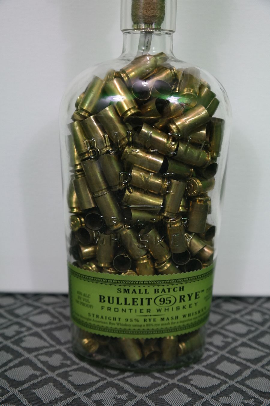 Bulleit Rye Whiskey Upcycled Bottle Lamp product image (4)