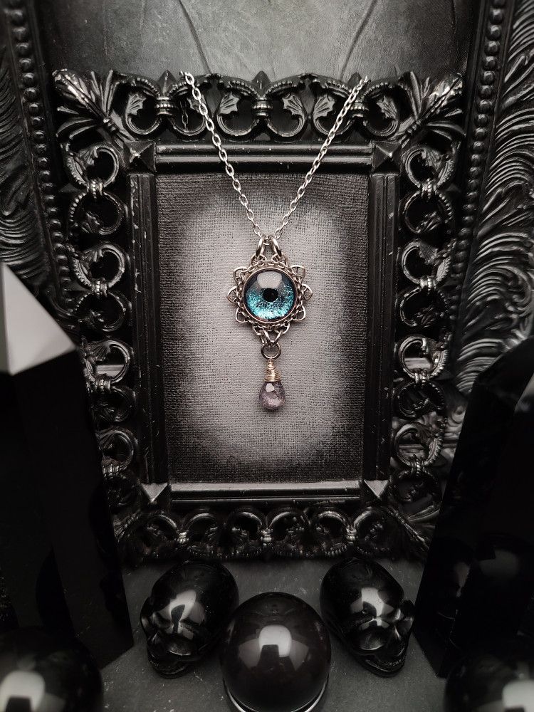 Eye Painted Amulet - SeaMist product image (1)