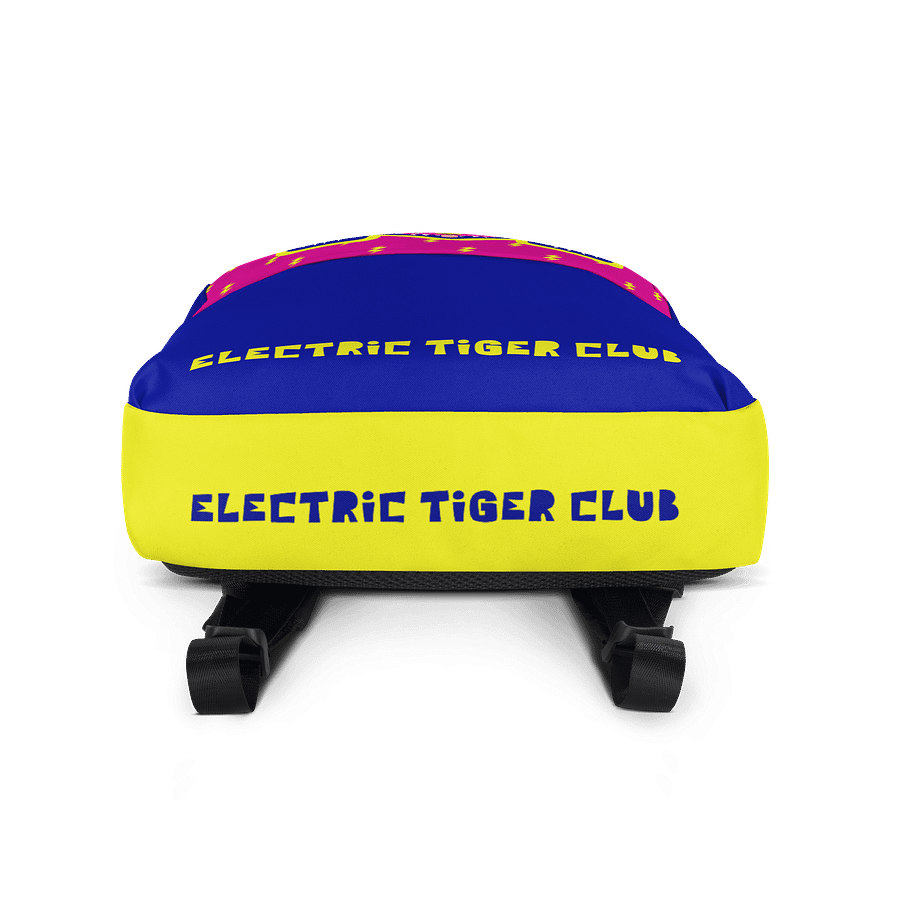 Pink Electric Tiger on Pink and Blue - Backpack product image (4)