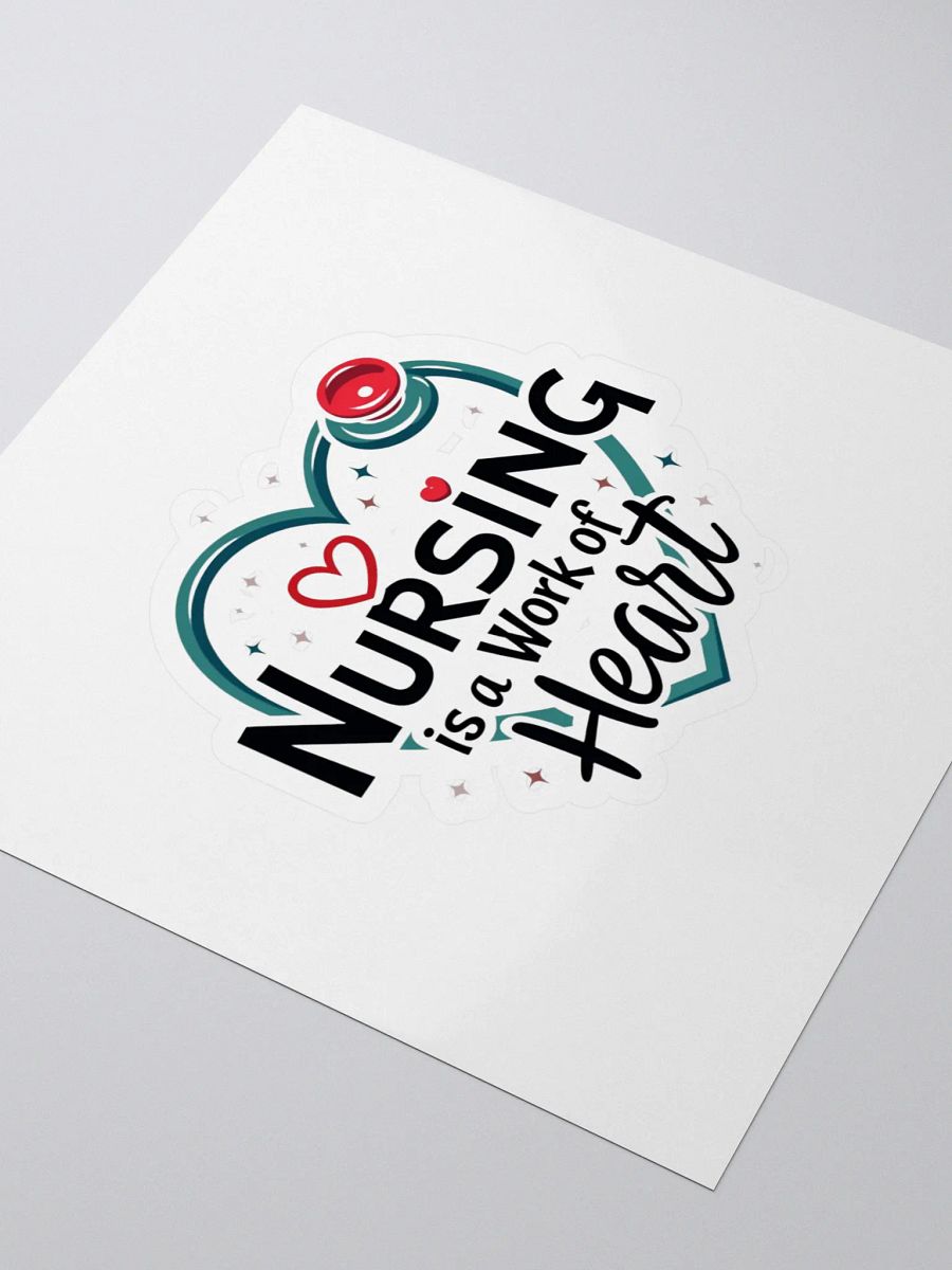 Nursing Heart Kiss Cut Stickers product image (3)