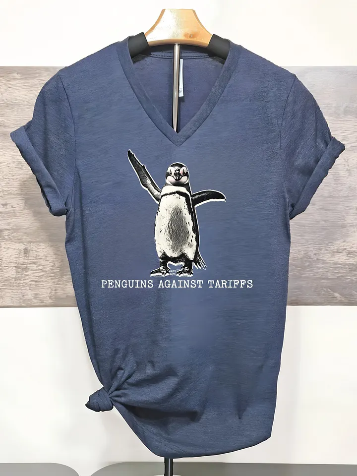 Penguins Against Tariffs Tee product image (1)