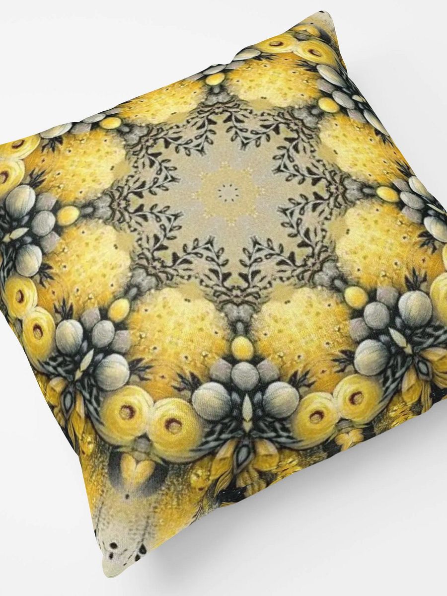 Symmetry Yellow Bloom Pillow product image (4)