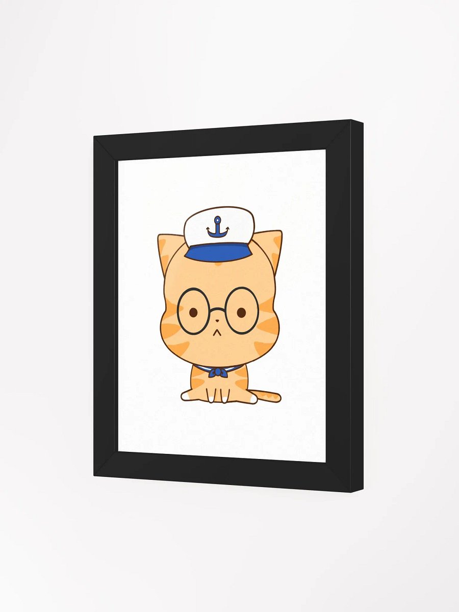 Captain Whiskers: The Nautical Qutie Cat Poster product image (3)