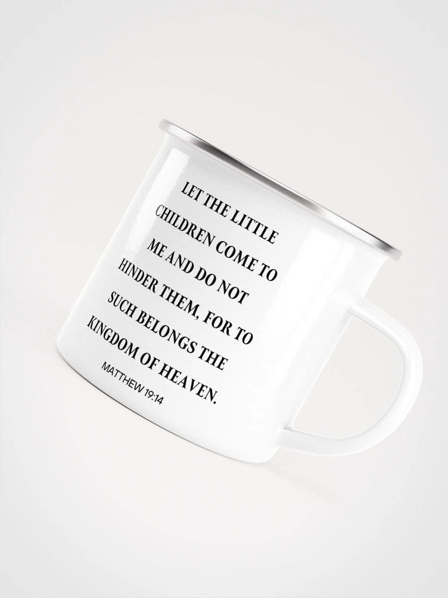 Floral godmother proposal Christian enamel mug with Bible verse - Camping gear Enamel Mug product image (7)