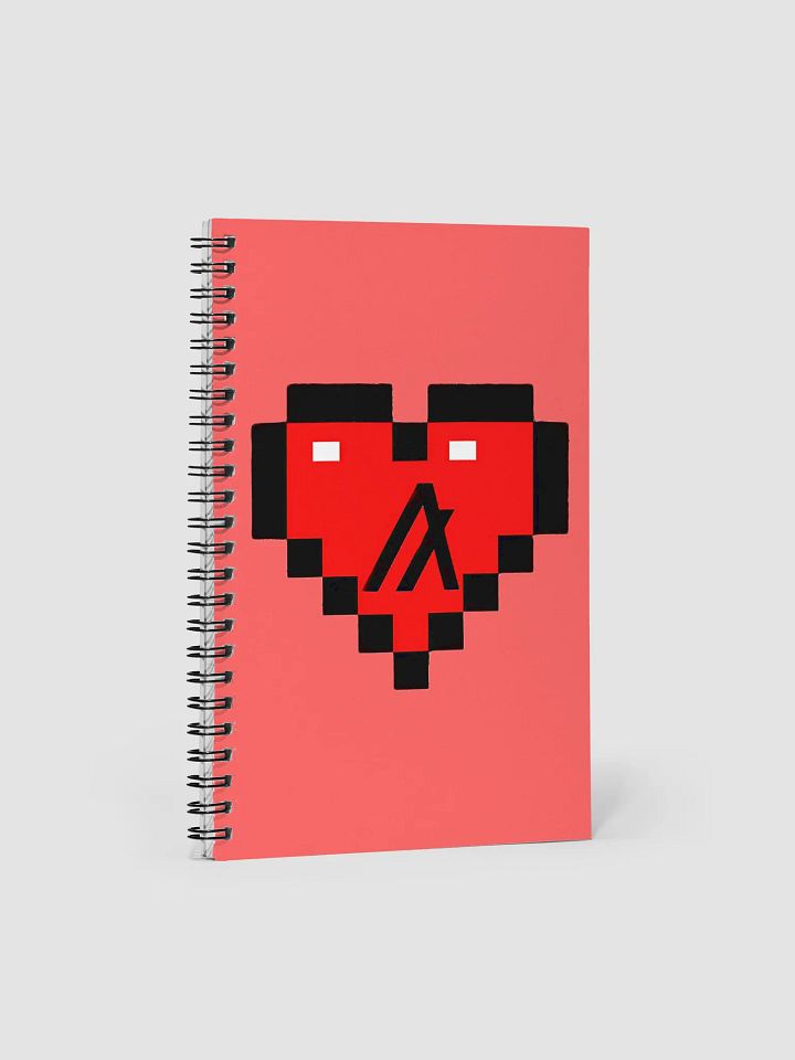 Algorand Pixelated Heart Spiral Notebook product image (1)