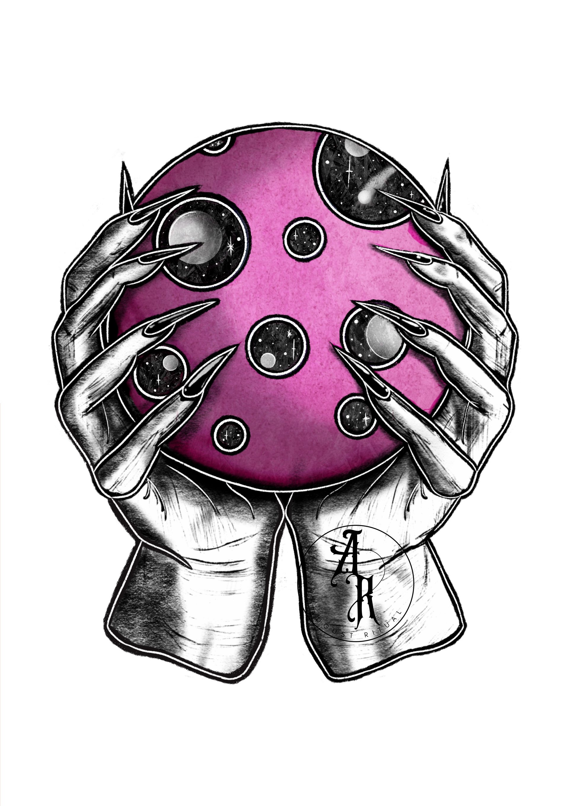 Witchy Orb A5 Fine Art Print product image (2)