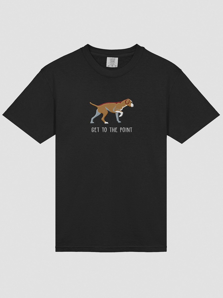 Get to the Point T-Shirt(Embroidered) of a Portuguese Pointer(Tan) product image (15)