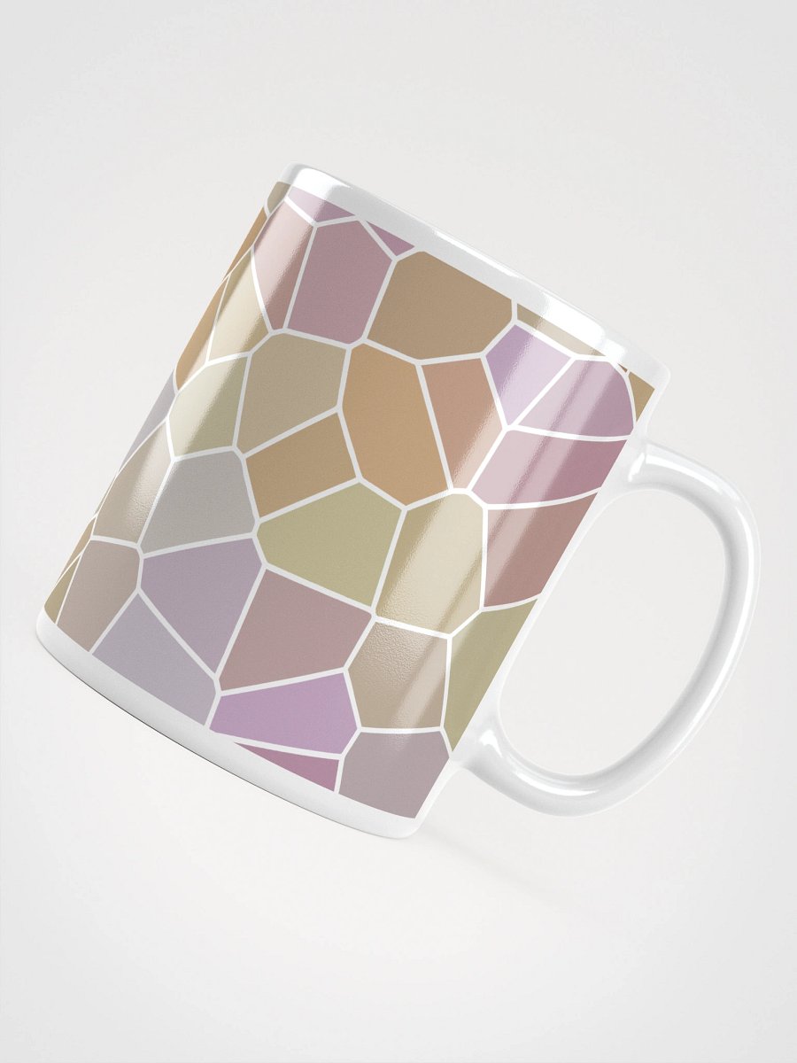 Mug Blanc Mozaïque Néova - Design Géométrique Rétro Chic - Cadeau Déco product image (4)
