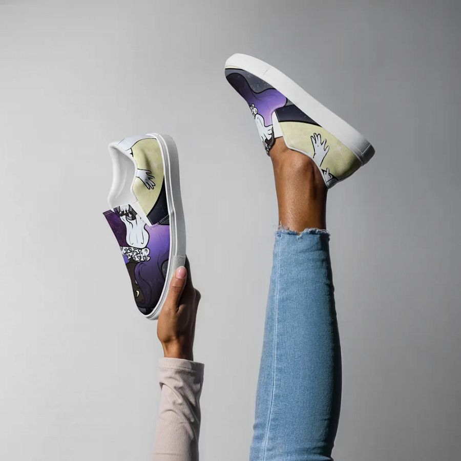 Crescent Princess - Slip On Womens Canvas Shoes product image (1)