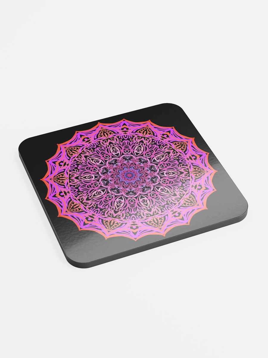 Radiant Mandala Cork Coaster product image (2)