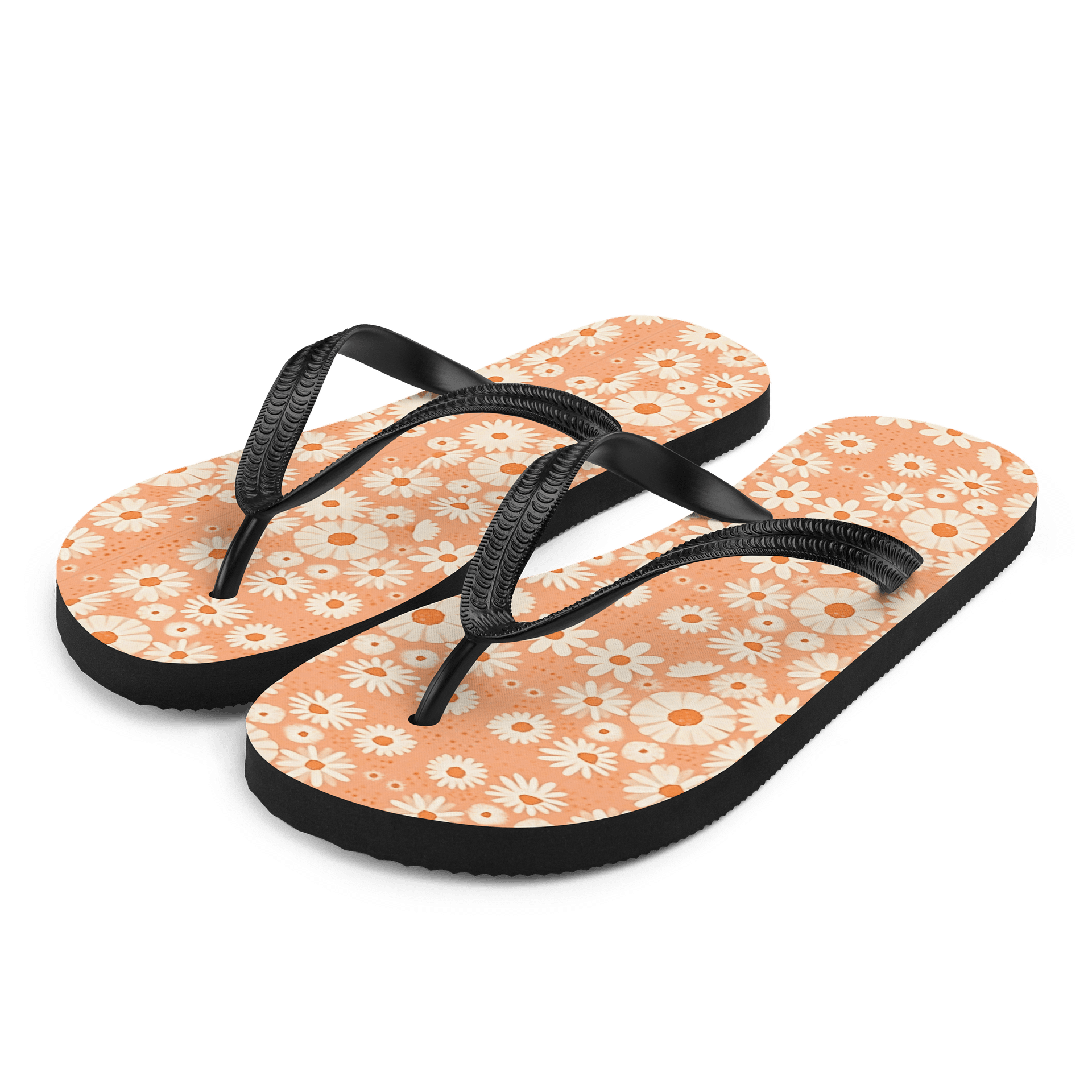 Daisy Seamless Patterned Flip-flops product image (1)