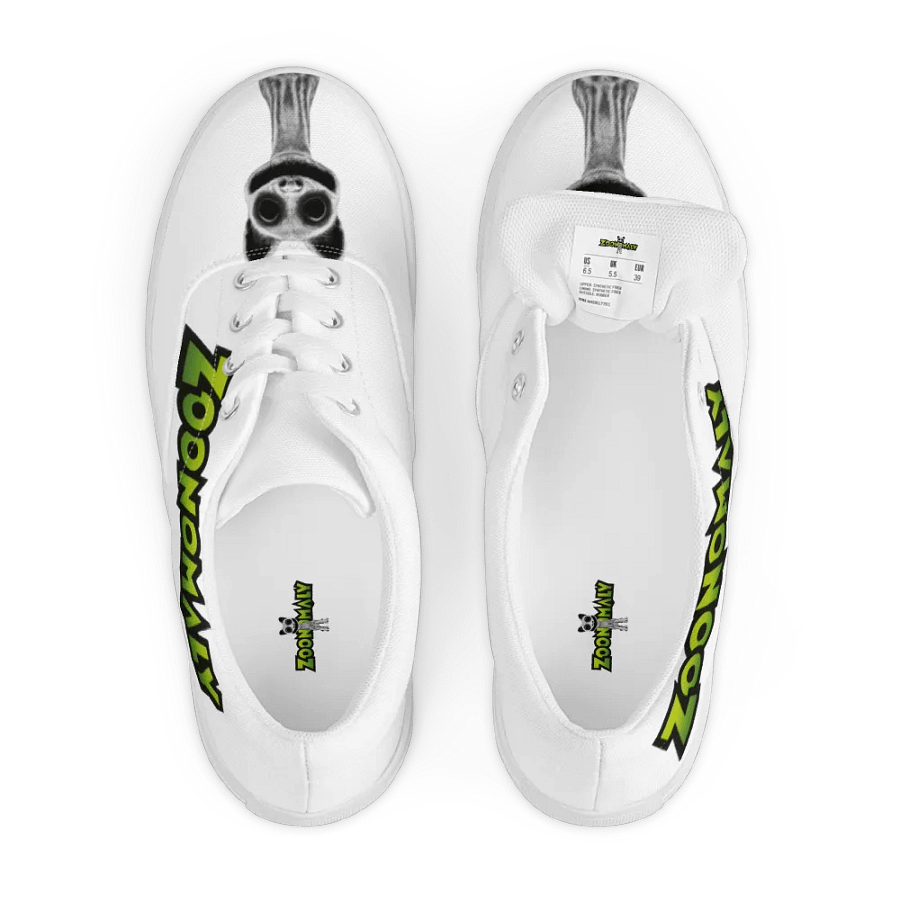 Zoonomaly Cat Men's Lace-Up Canvas Shoes product image (3)