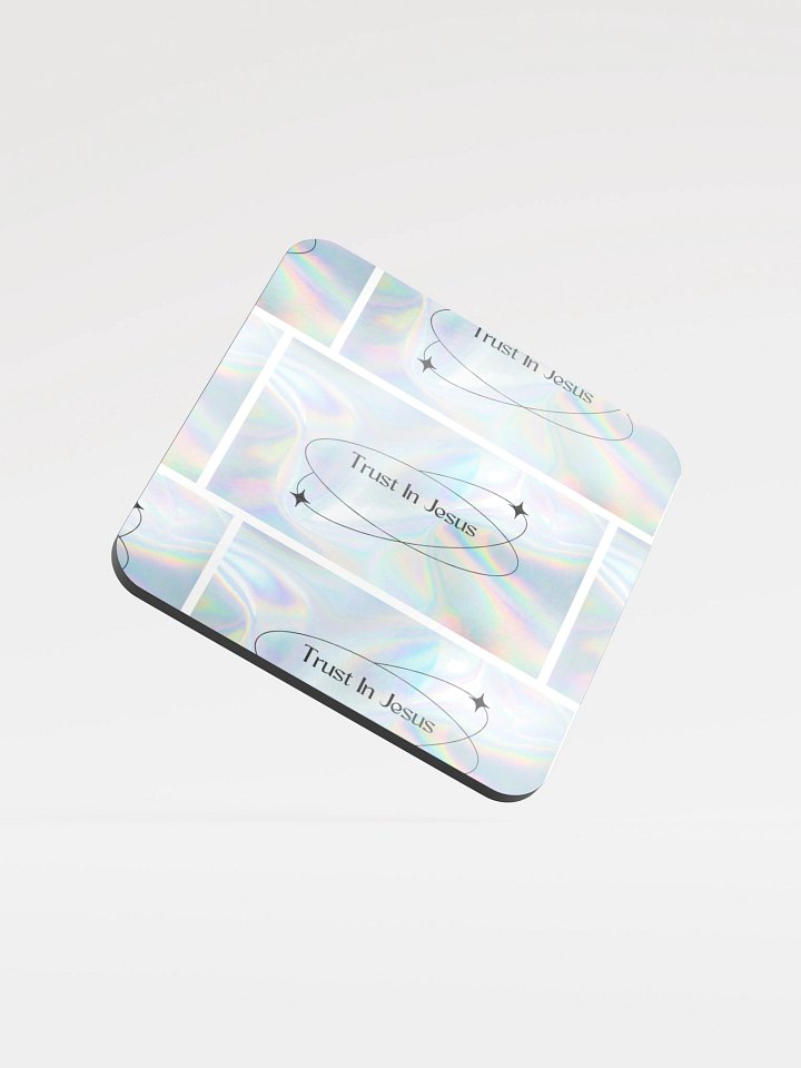 Holographic Trust In Jesus Coaster product image (1)