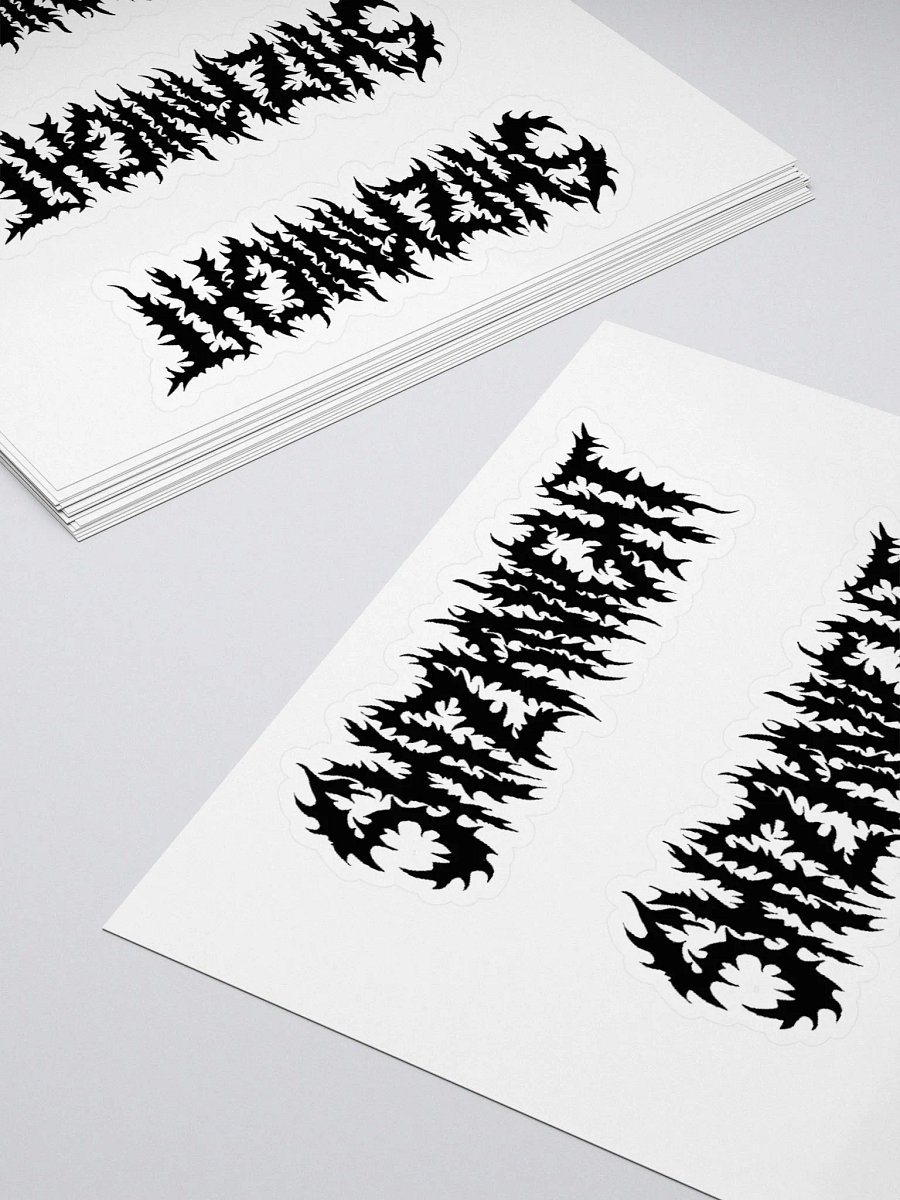 Shizknight Sticker Sheet (Black) product image (4)