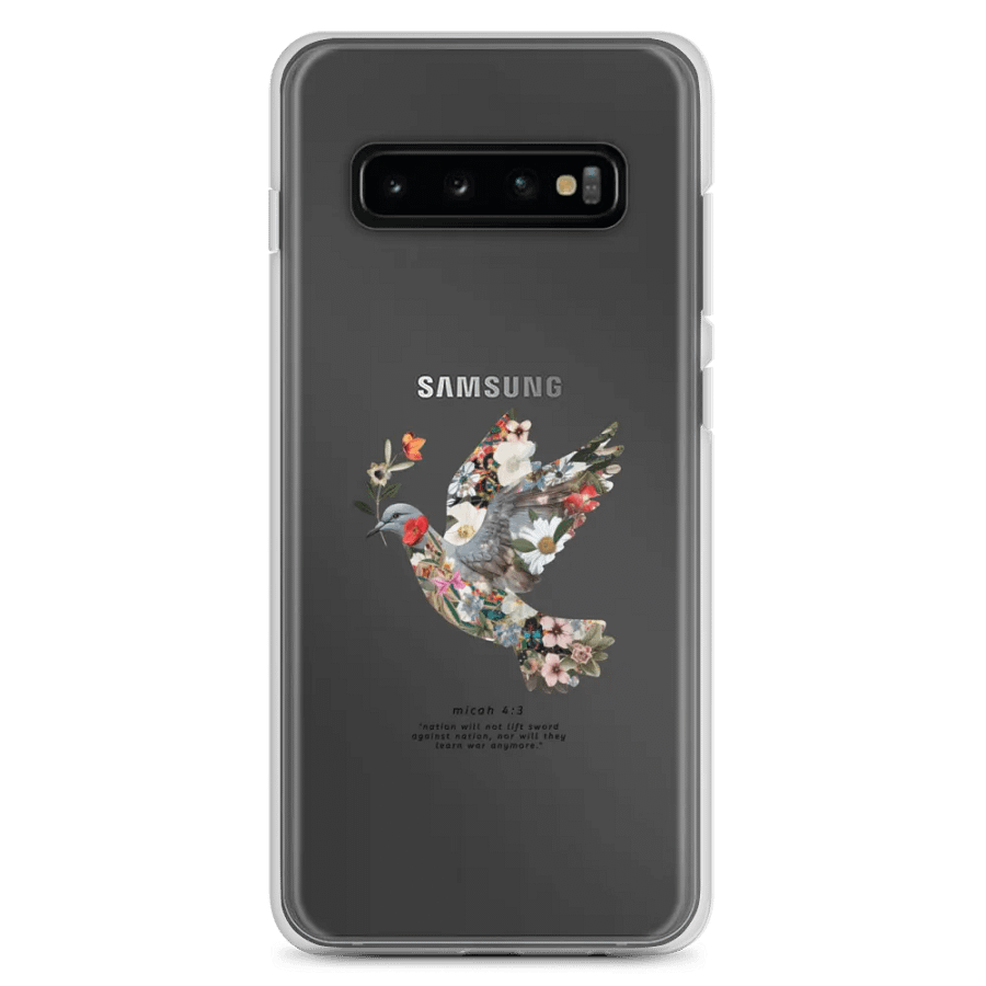 Floral Peace Dove | Micah 4:3 Samsung® Clear Case product image (7)