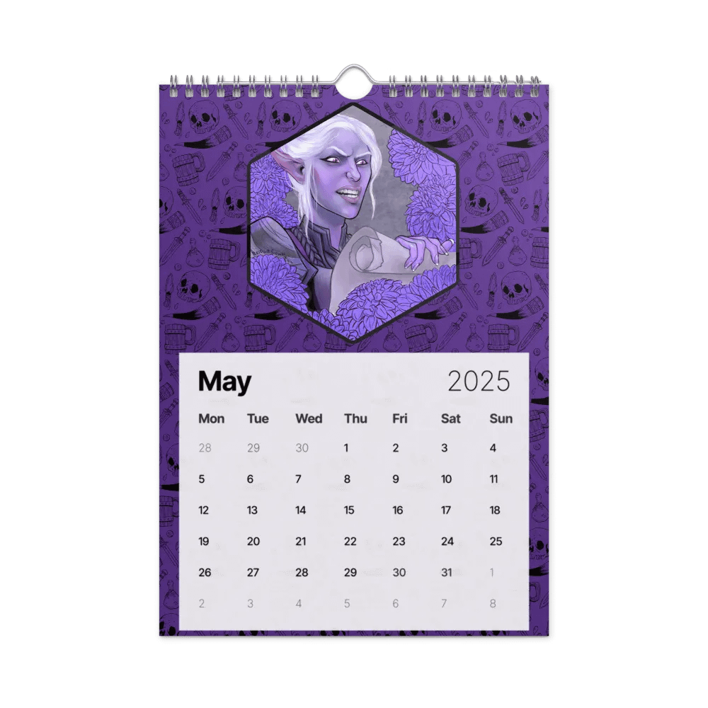 BG3 2025 Calendar - rainbow product image (10)